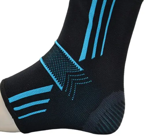 Бандажи на голеностоп Power System PS-6022 Ankle Support Evo Black/Blue M (пара) (PS_6022_M_Black/Blue) - фото 3
