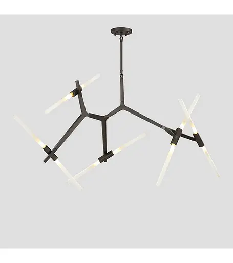 Люстра Romin HXD8021-10 black (чорний) - фото 1