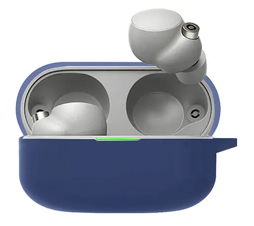 Чехол-накладка DK Silicone Candy Friendly с карабином для Sony WF-1000XM4 (dark blue) - фото 6