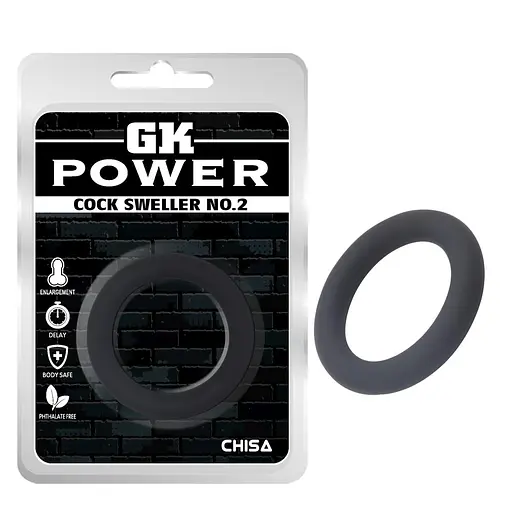 Эрекционное кольцо GK Power Cock Sweller No.2 черный - фото 2