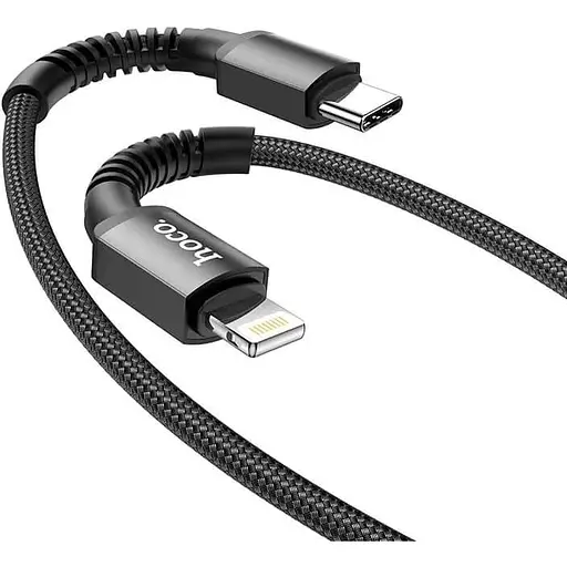 Кабель Hoco Type-C to Lightning Especial PD charging data cable X71 1 м 3A black - фото 1