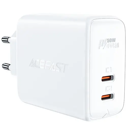 МЗП Acefast A29 PD50W GaN (2USB-C) White - фото 2
