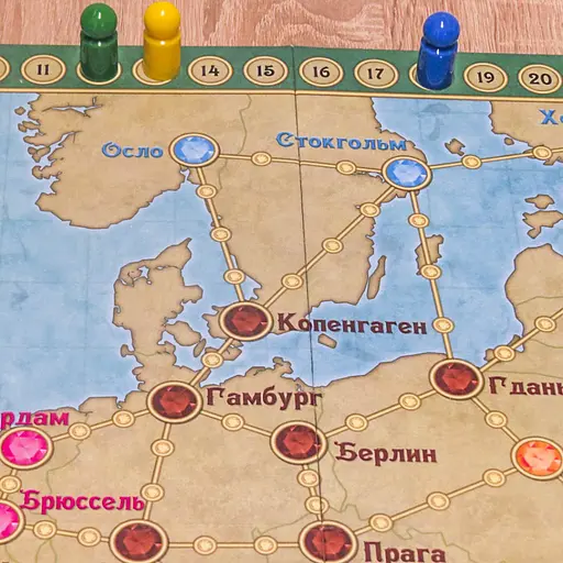 Настольная игра "Галопом по Европе" 0840 развивающая - фото 6