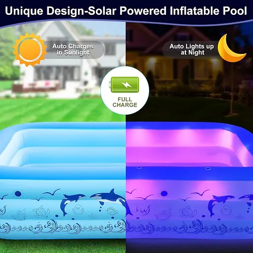 Надувной бассейн с подсветкой - фото 2