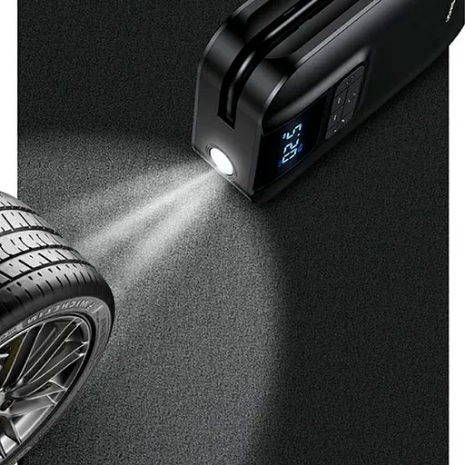 Портативний насос Usams US-ZB215 Mini Car Air Pump Black - фото 7