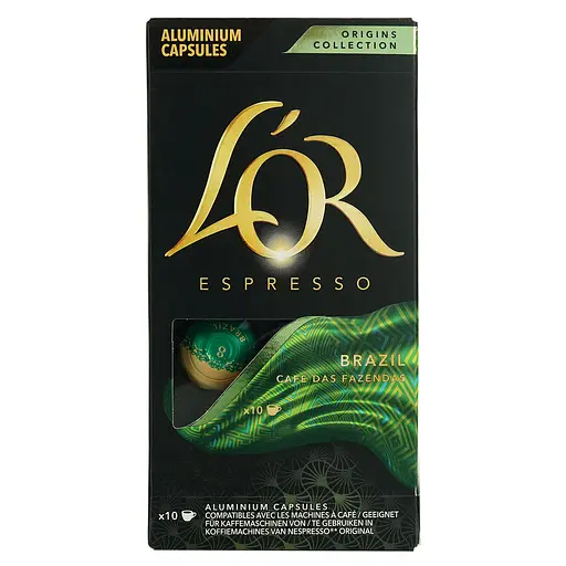 Кава мелена L'OR Espresso Brazil капсули 260 г (5 шт. х 52 г) - фото 3