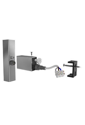 Комплект прихованого підключення Mario під квадратну трубу 3.0.1000.0.P, Хром - фото 1