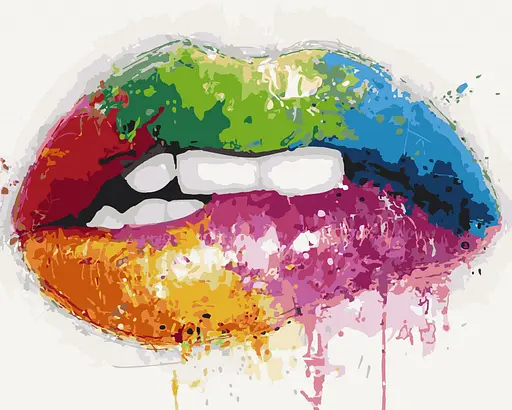 Картина за номерами. Art Craft "Яскраві вуста" 40 * 50 см 10222-AC