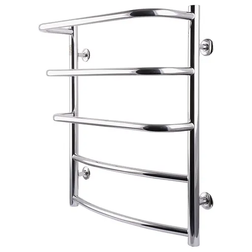 Водяна рушникосушка Unio LКD W 600-500-5 Драбинка Каскад Дуга, Хром - фото 2