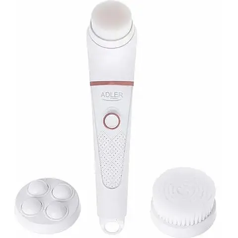 Масажна щітка для очищення обличчя Adler AD 2178, 3 насадки - фото 1
