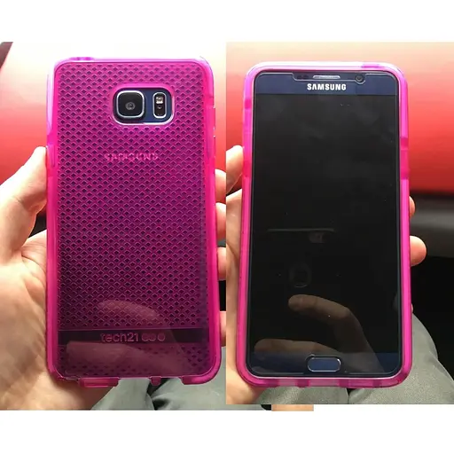 Противоударный чехол Tech21 Evo Check для Samsung Galaxy Note 5 Розовый - фото 8
