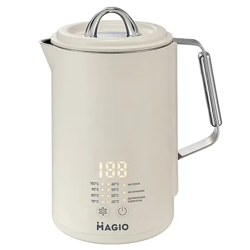 Электрочайник-термос Magio MG-516 1.5л 1500 Вт двухслойный диск 8 терп. режимов - фото 5