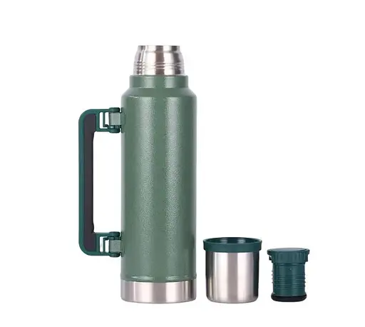 Термос OldBro з ручкою 304 Stainless steel ударостійкий зелений 1 л - фото 3