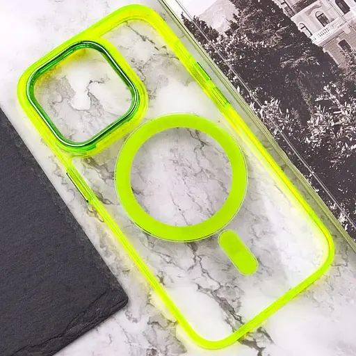 Чохол Epik TPU Iris with MagSafe для Apple iPhone 13 Pro 6.1 Жовтий - фото 5