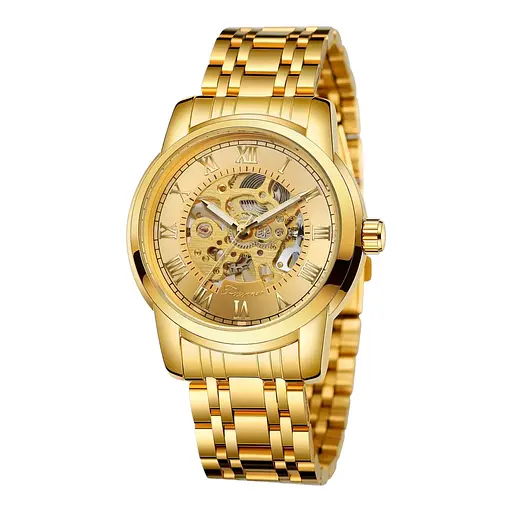 Годинник наручний чоловічий 8250 Gold-Gold Forsining acs0031357 - фото 1