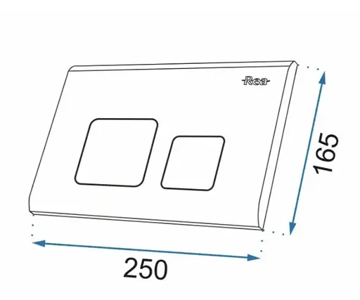 Інсталяція Rea з кнопкою f хром REA-E0019, Хром - фото 9