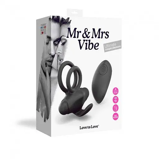 Ерекційне віброкільце Love To Love Mr & Mrs Vibe з пультом д/у - фото 4