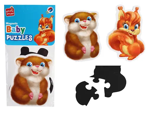 Игра развивающая Vladi Toys магнитные пазлы Малыш сможет Пушистики (укр)