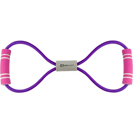 Эспандер резиновый Hop-Sport HS-L042YG с ручками фиолетовый - фото 2
