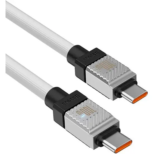 Кабель Baseus CoolPlay Series USB-C to USB-C 100W 2m White (CAKW000302) [127948] - фото 5