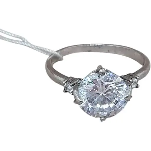 Серебряное кольцо Агни РЕГЕЛЬ с фианитами. 1240/1Р-CZ 17,5