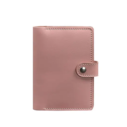 Кожаная обложка для паспорта 3.0 розовая - фото 7