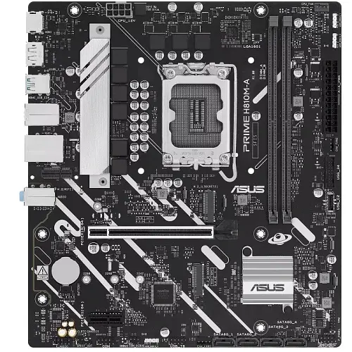 Материнская плата LGA1851, Asus PRIME H810M-A-CSM, H810, 2xDDR5, 1xPCI-E 4.0 x16, 1xPCI-E 4.0 x1, 4xSATA3, 2xM.2, Realtek 7.1, I219V LAN, 4хUSB 2.0/2хUSB 3.2, HDMI/DP, MicroATX