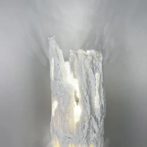 Оригінальне бра у вигляді кори дерева білого кольору 34х10 см Арт. WS051/2 WT Line F - фото 3