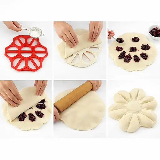 Пресс-форма для вареников варенница «Цветок» на 14 вареников 88274 - фото 2