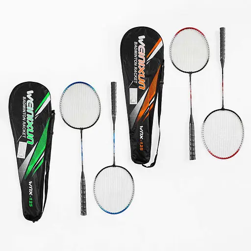 Набір для бадмінтону TK Sport, 2 ракетки з металевим каркасом, у чохлі C70202 (В асортименті) - фото 2