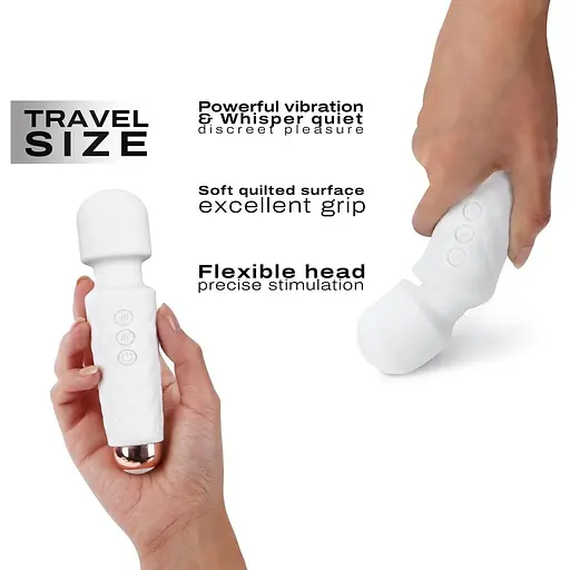 Мінівібромасажер Dorcel Wand Mini Wanderful White - фото 3