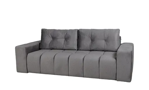 Диван прямой Брандо раскладной темно-серый