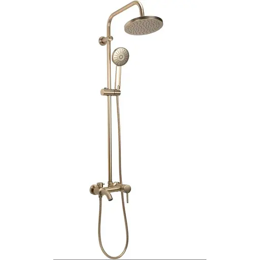 Душова система Rea Luis Brushed Gold з виливом REA-P7051, Золотий - фото 1