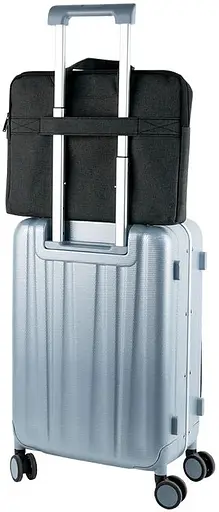 Сумка для документів текстильна Axent А4 1 відділення темно-сіра (1632-02-A) - фото 7