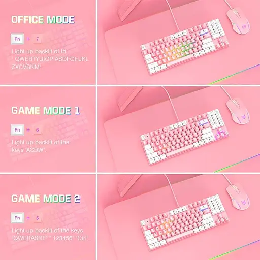 Набор Gaming Combo 2-in1 ONIKUMA G26 + CW905 (Keyboard ENG раскладка/Mouse) - фото 7