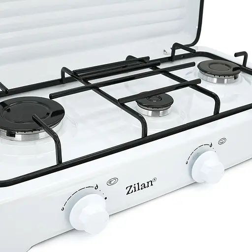 Плита газова Zilan ZLN0032 3 конфорки White - фото 2