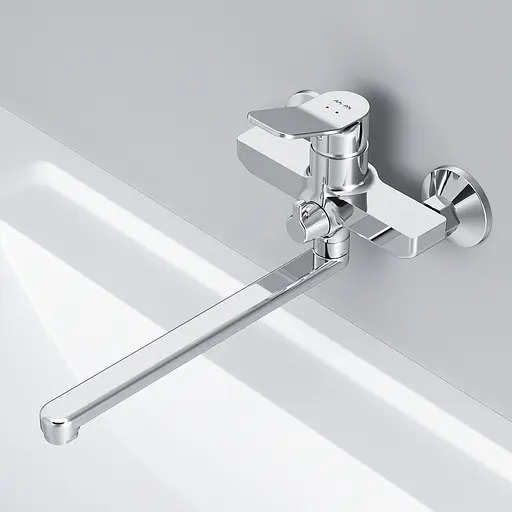 Змішувач для ванни Am.Pm X-Joy з довгим виливом хром F85A90000 Хром - фото 4
