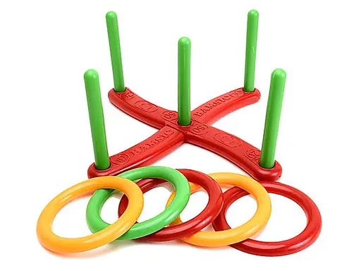 Набір дитячий "Кільцеброс ГІГО №2" 1108 BAMSIC, в сітці (4820123764766) Червоний - фото 1