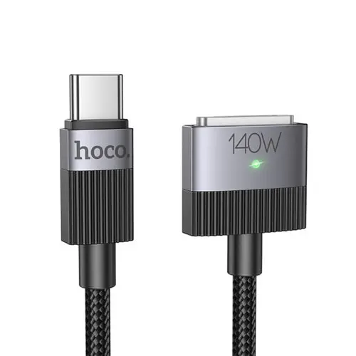 Кабель PD Hoco U141 Magnetic charging cable Type-C to Mag3, 140W (28V/5A) 1.8m чорний деф.пак