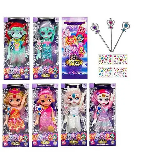 Кукла, 30 см, подсветка, песня на английском, волшебный скипетр (в ассортименте) - фото 3