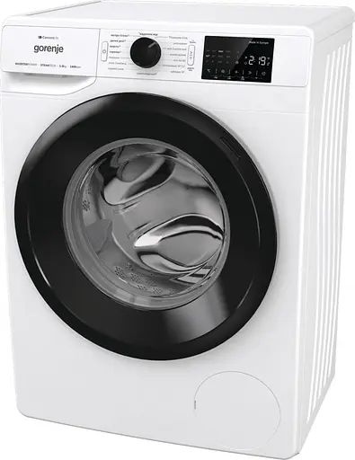 Стиральная машина Gorenje фронтальная 8 кг 1400 A+++ 465 см дисплей инвертор пара Wi-Fi белый - фото 2