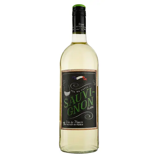 Вино Grand Restaurant Chic Sauvignon Blanc, белое, сухое, 11,5% 1 л - фото 1