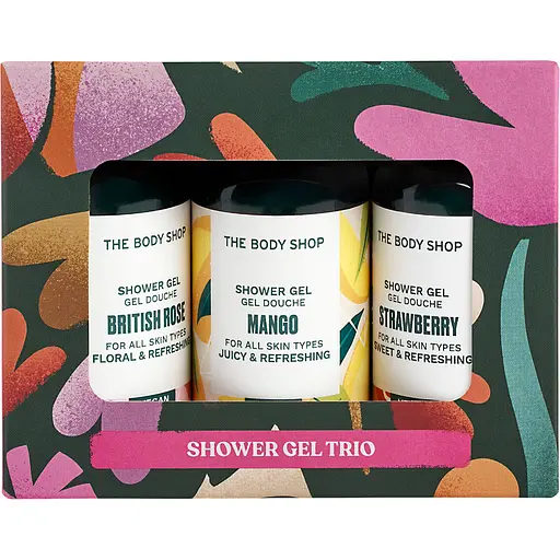Подарункове тріо The Body Shop гелі для душу 3 шт. х 60 мл