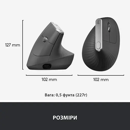 Беспроводная мышь Logitech MX Vertical Wireless (910-005448) - фото 7