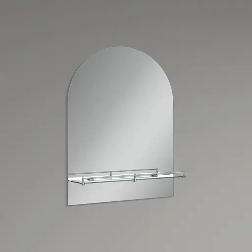 Дзеркало настінне Zerix Laguna MRZ03-500x700x110 прямокутне з дугоподібним верхом та полицею ZX5622 - фото 4