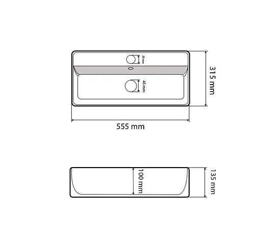 Умивальник VBI Tavernola white накладний VBI-015506, Білий - фото 4