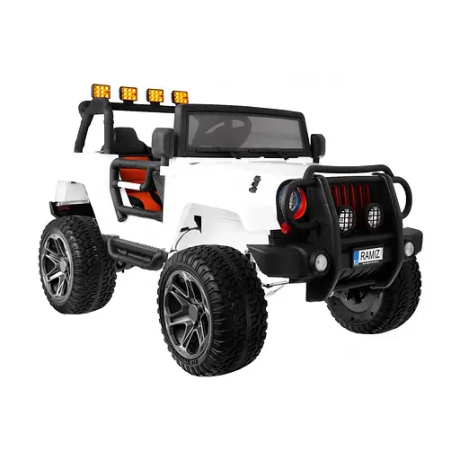 Електромобіль Ramiz Monster Jeep 4x4 2х12 на пульті управління, White (PA.WXE1688.BIA) - фото 4