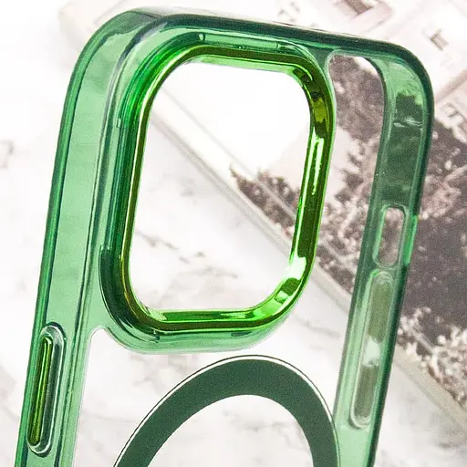 Чохол Epik TPU Iris with MagSafe для Apple iPhone 13 Pro 6.1 Зелений - фото 6