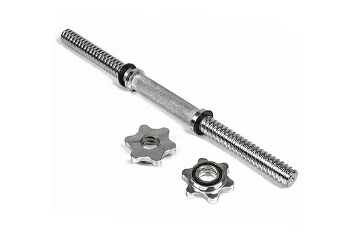 Гантельный гриф EasyFit 45 см Ø 25 мм хромированный (EF-8048) - фото 1