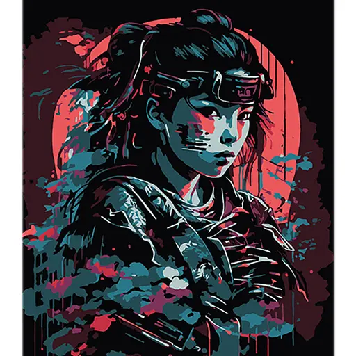 Набор для росписи по номерам Элегантность и сила, Strateg, на черном фоне, 40x50 см, AH1124